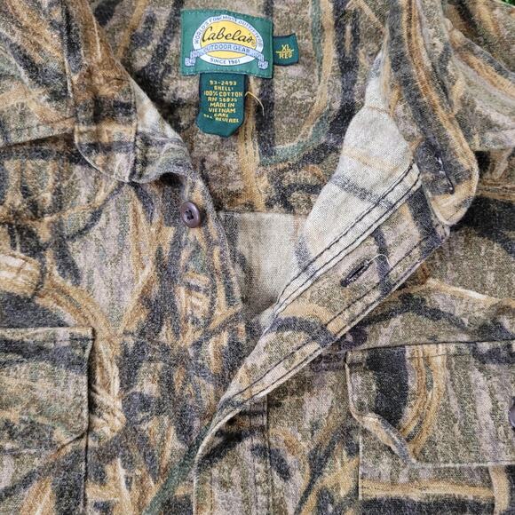 Cabelas Camo Jacket L/XL 26x28 Brown Hunting Baggy Rugged - Picture 13 of 14